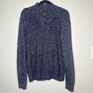 Rag & Bon Women’s Blouse Knit V-Neck Multicolor Linen Blend Sweatshirt Sz S